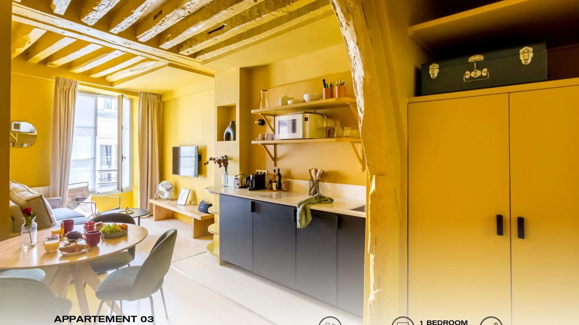 Apartment Ferienwohnung Beauquartier - Marais, Bourg Tibourg Paris